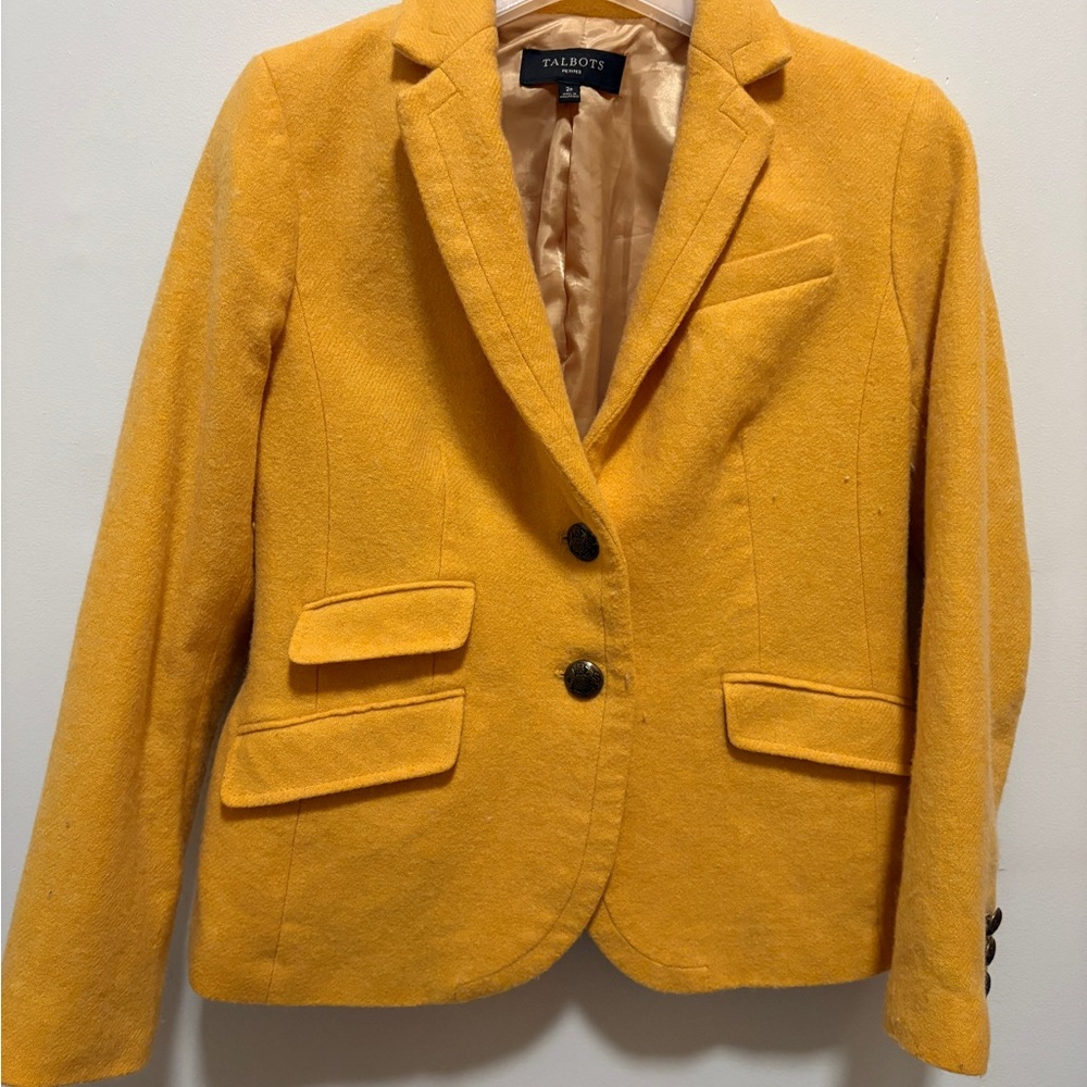 Talbots Mustard Yellow Women's Blazer